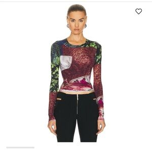Marine serre scarves print top